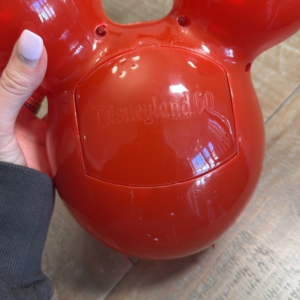 Disney parks 60th anniversary red Mickey Mouse balloon popcorn holder - Picture 4 of 10